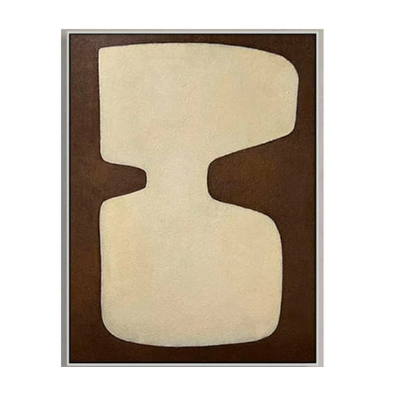 Brown Abstract Painting Wabi Sabi Wall Art Minimalist Painting Neutral Abstract Art Lare Earth Tone Modern Painting Home Decor