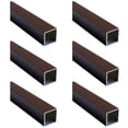 thumbnail image 1 of Brown Aluminum Square Tubing 6Pcs 25mm x 25mm x 390mm Long Wall Thickness 1mm, 6 Pack 1 inch 1" Aluminum Square Tube Brown Color 1 x 1 x 0.04 x 15.35" inch (Appr), 1 of 7