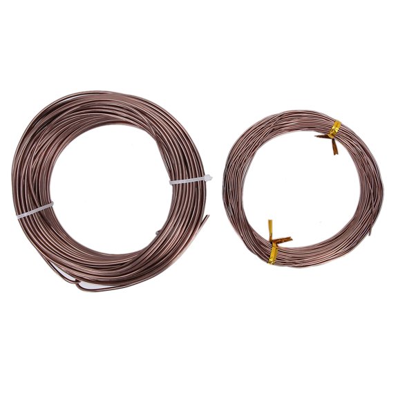 Brown Aluminum Wire Flexible Jewelry Beading Wire Jewelry Craft Making Accessory 20m