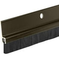 thumbnail image 1 of Randall Manufacturing Co., Inc | Door Sweeps – Aluminum & Brush | Brush Sweeps for Gaps Up to 1” | Brown Trim with Black Brush | 3 Feet | 3/4" Brush | Fill Gaps & Keep Unwanted Debris Out, 1 of 6