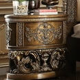 thumbnail image 1 of Brown And Gold Bedroom Nightstand - 2 Drawers, Felt Lined Bewitching Gold, Gorgeous, 1 of 4