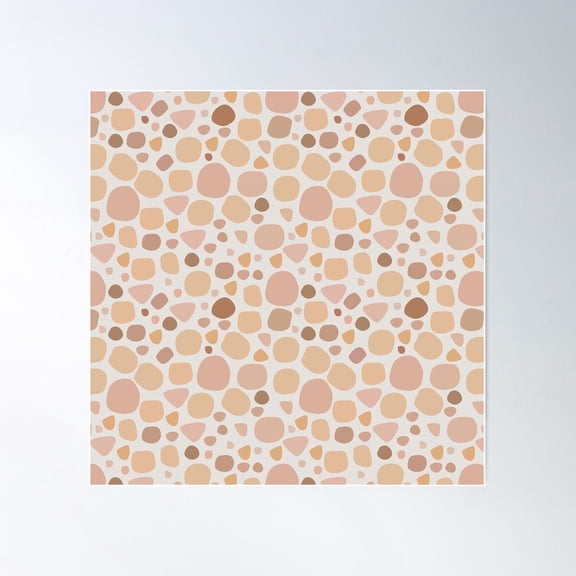 Brown Animal Skin Texture Pattern Poster Wall Art, Modern Wall Decor For Living Room Bedroom, 30x30 UNFRAMED