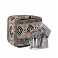 thumbnail image 1 of Brown Aztec Stand Mixer Dust Cover with Storage Pocket & Handles, Boho Southwest Ethnic Neutral Motifs Fits All Tilt Head & Bowl Lift Kitchen Appliance Cover Organizer Bag Accessories, 4.5-5 Quart, 1 of 6