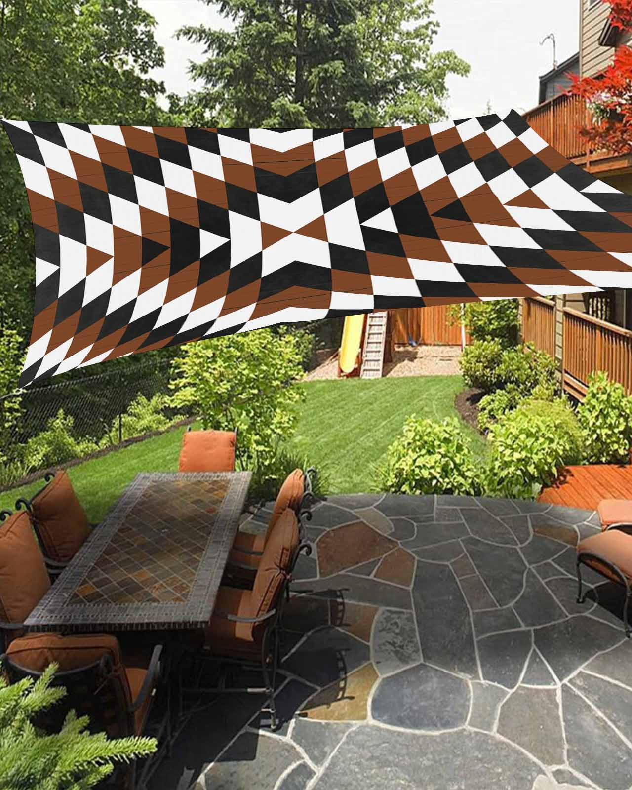 Brown Aztec Sun Sail Shades Rectangle Canopy,Sunlight Block Heavy Duty ...