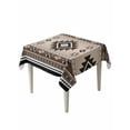 thumbnail image 1 of Brown Aztec Table Cloth, Boho Southwest Ethnic Neutral Motifs Waterproof Tablecloth for Square Tables, Reusable Washable Fabric Table Cover for Restaurant Kitchen Dining Tables 60"x60", 1 of 6