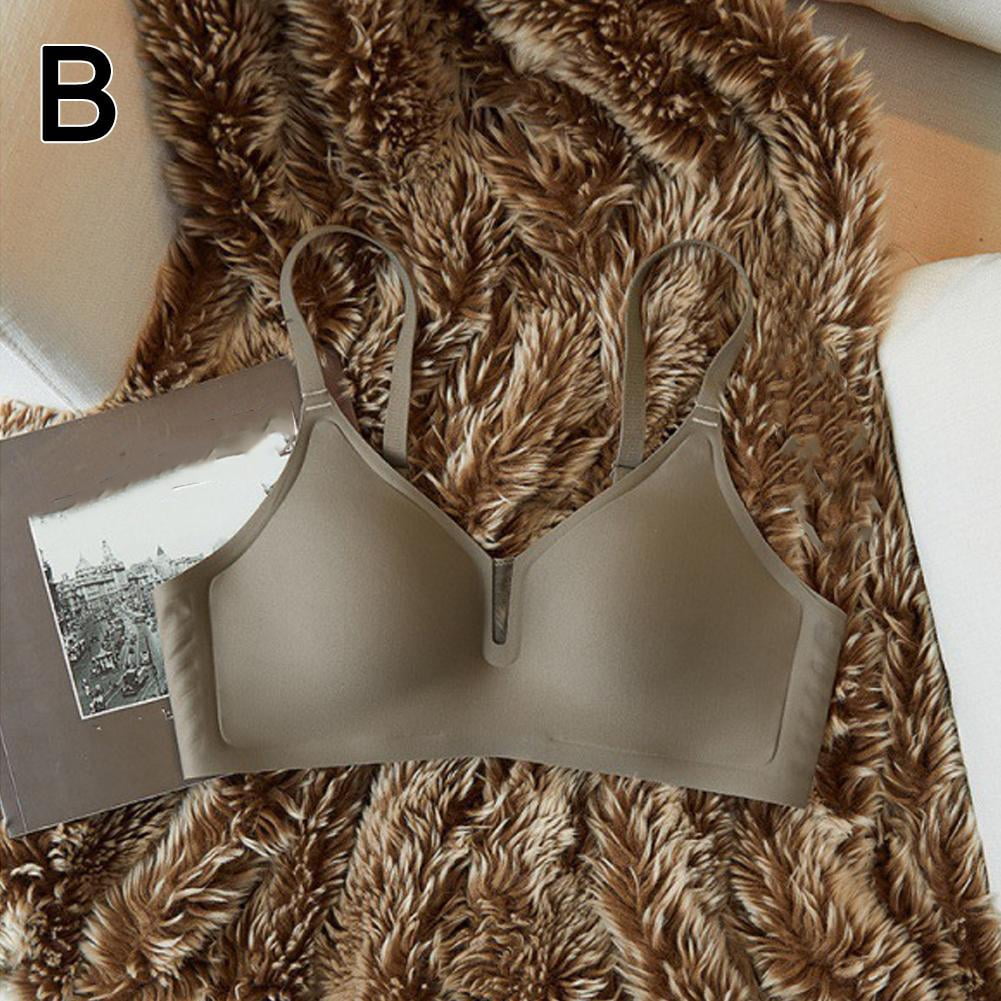 Brown B L Seamless Underwear For Women With Small Chest Gathered Chest ...