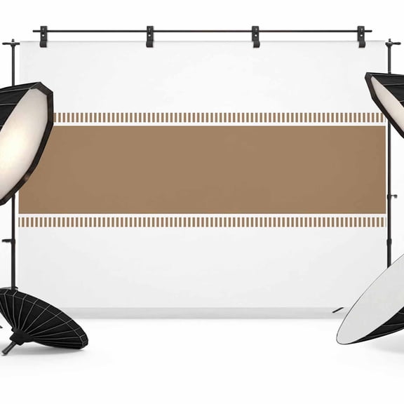 Brown Backdrop for Photography, Stripes Solid Color Photo Backdrop Portrait Background Party Banner Photo Backgrounds for Studio Booth Props, 7x5ft
