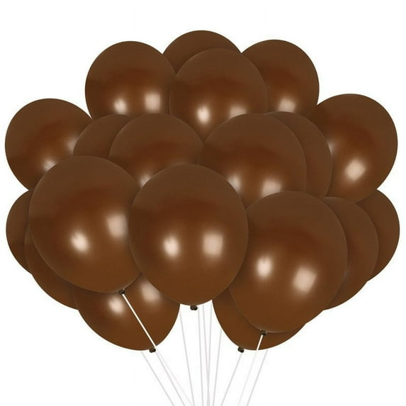 Brown Balloons - 12 Inch Latex Balloons - 36 Pack