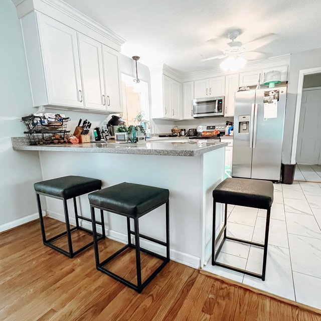Brown Bar Stools 24 inch Counter Stools for Kitchen Island Counter
