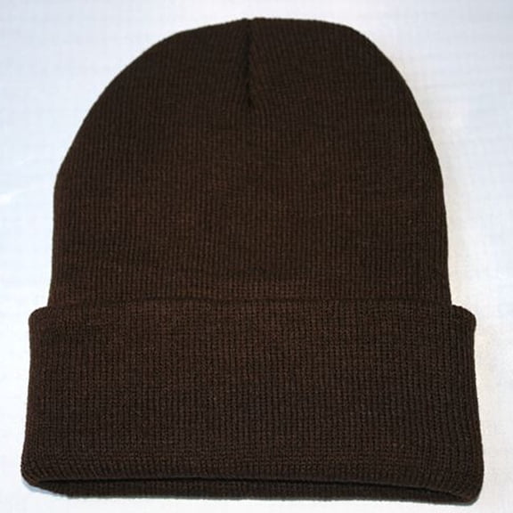 Brown Baseball Caps Unisex Slouchy Knitting Beanie Hip Hop Cap Warm Winter Ski Hat