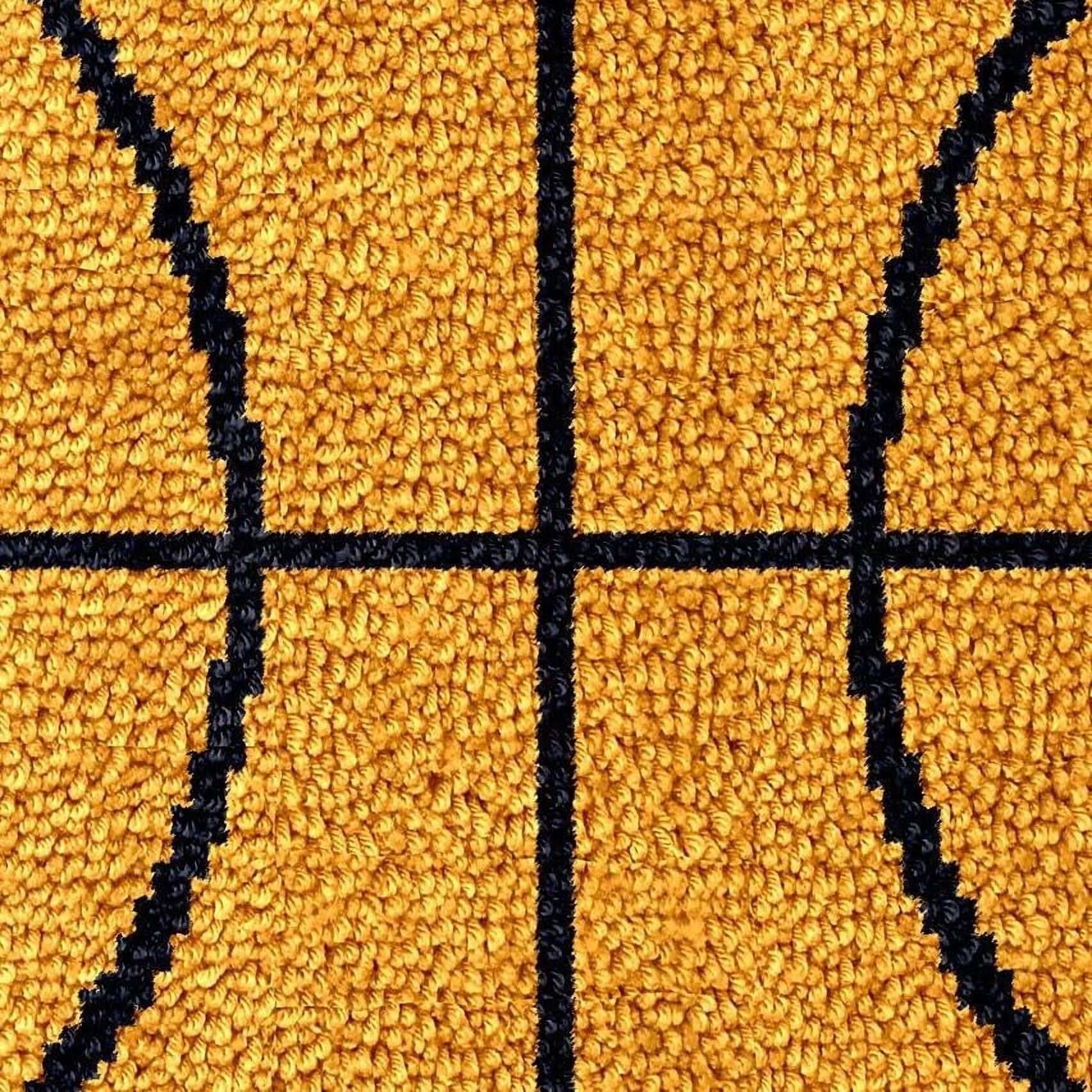 Brown Basketball Latch Hook Rug Kits for Kids Beginner Easy Printed ...