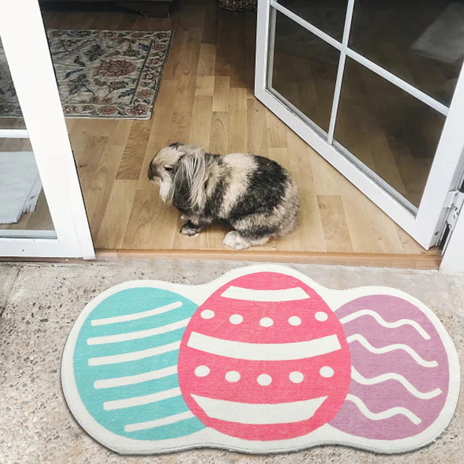 Brown Bathroom Rugs Easter Rabbit Bunny Eggshell Shaped Bunny Rug 27