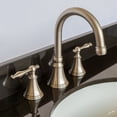 thumbnail image 1 of Brown Bathroom Vanity 42", Absolute Black Granite Top, Faucet LB7B, 1 of 4
