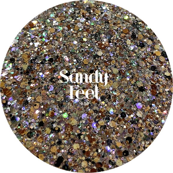 Brown Beach Polyester Glitter | Craft Glitter | Glitter for Arts & Crafts | Tumblers | Cosmetics | Nails | Epoxy Resin Art | Slime | DIY | Body Glitter | 1 oz Bag