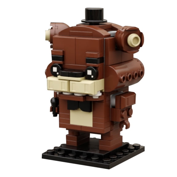 Brown Bear Character Building Block Desktop Display Model