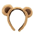 thumbnail image 1 of Brown Bear Ears Hair Headband Cute Animal Ear Headwear for Girls Women Party Role Play Accessories, 1 of 9
