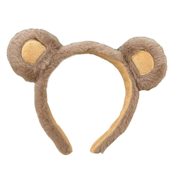 Brown Bear Ears Hair Headband for Girls Role Playing Party Accessory