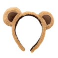 thumbnail image 1 of Brown Bear Ears Hair Headband for Girls Role Play Party Headwear Accessory, 1 of 9