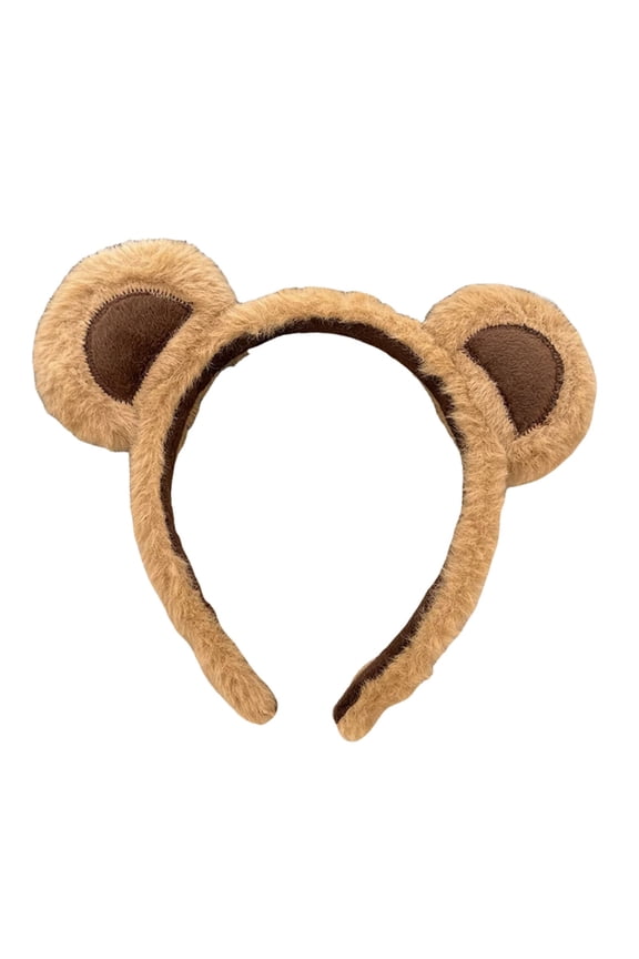 Brown Bear Ears Hair Headband for Girls Role Play Party Headwear Accessory