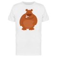 thumbnail image 1 of Brown Bear, Happy Animal Cartoon T-Shirt Men -Image by Shutterstock, Male 3X-Large, 1 of 2