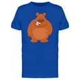 thumbnail image 1 of Brown Bear, Happy Animal Cartoon Tee Men's -Image by Shutterstock, 1 of 2