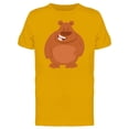 thumbnail image 1 of Brown Bear, Happy Animal Cartoon Tee Men's -Image by Shutterstock, 1 of 2