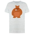 thumbnail image 1 of Brown Bear, Happy Animal Cartoon T-Shirt Men -Image by Shutterstock, Male XX-Large, 1 of 2