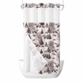 thumbnail image 1 of Brown Bear No Hook Shower Curtain Waterproof,Bathroom Curtains with Snap in Liners and See Through Top Window,Hunting Bear Forest Wildlife Animals Vintage Hotel Bathtub Curtains Shower 36"Wx78"L, 1 of 8