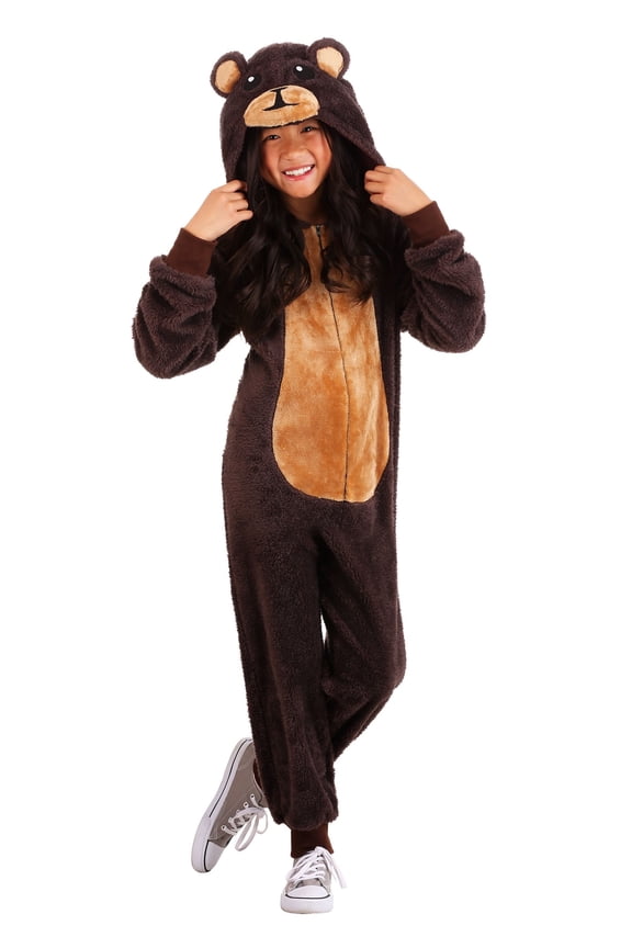 Brown Bear Kids Jumpsuit Costume