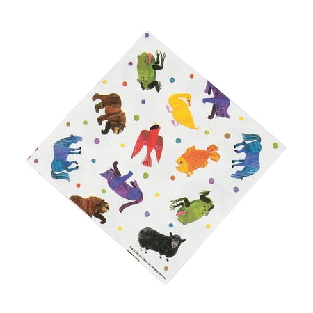 Brown Bear Lunch Napkins - Party Supplies - 16 Pieces