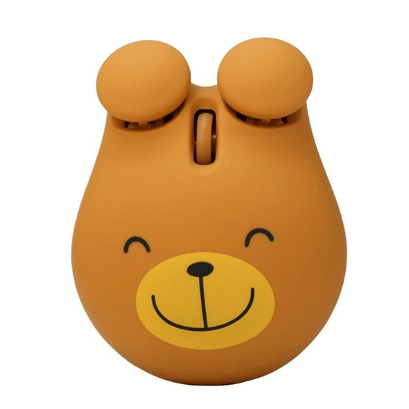 Brown Bear Shaped Wired Mice Portable Corded Optical Gaming 1000DPI for Business Travel Home School Gift