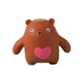 thumbnail image 1 of Brown Bear Squishy Stress Toy with Pink Heart Design and Slow Rising Material, Single Piece, for Relaxation, Squeeze Toy, 1 of 4