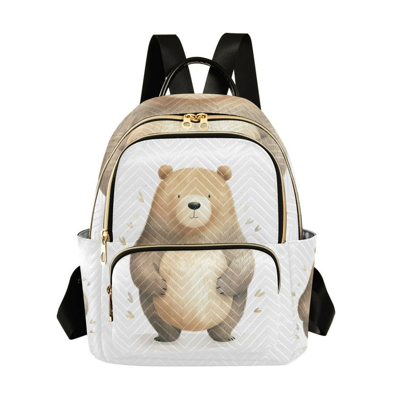 Brown Bear Travel Laptop Backpack Casual Daypack Lightweight