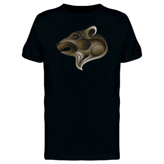 Brown Bear Wavy Head T-Shirt Men -Image by Shutterstock, Male Medium