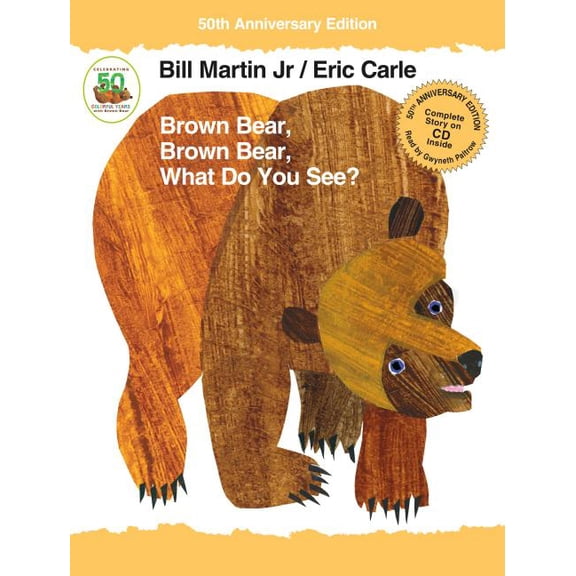 Pre-Owned Brown Bear and Friends: Brown Bear, Brown Bear, What Do You See? 50th Anniversary Edition with audio CD (Hardcover)