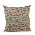 thumbnail image 1 of Brown & Beige Angles Abstract Luxury Throw Pillow - 22 x 22 in., 1 of 1