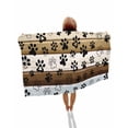 thumbnail image 1 of Brown Beige Blue Farmhouse Beach Towels Oversized Super Absorbent, Black Dog Paw Vintage Wooden Lightweight Bath Towel Quick Dry Sets For Bathroom/Pool/Rv Camping/Beach Play/Gym Room/Picnic 30"x60", 1 of 8