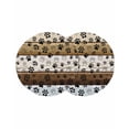 thumbnail image 1 of Brown Beige Blue Farmhouse Round Placemats Set of 2 for Dinning Tables,Heat-proof Braided Table Mats 15 Inch,Black Dog Paw Vintage Wooden Washable Place Mat for Kitchen Restaurant Party Table Decor, 1 of 9