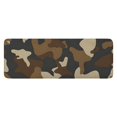 thumbnail image 1 of Brown Beige Camo Classic Shapes Pattern Kitchen Rug Mat,Kitchen Runner Rugs Non Skid Washable,Decorative Kitchen Floor Mats for Kitchen,Sink,Laundry,17"x47.2", 1 of 7