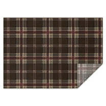 Brown Beige Checkerboard Checkered Pattern Rectangle Tablecloth 60"x84",Waterproof Polyester Rectangle Table Cloth, Wipeable Spillproof Polyester Tablecloth for Dining, Camping, Indoor and Outdoor