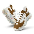 thumbnail image 1 of Brown Beige Color Dot Walking Shoes for Men Woman Lightweight Tennis Fashion Elastic Sports Shoes Cushion Basketball Shoes, 1 of 7