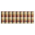 thumbnail image 1 of Brown Beige Green and Red Checkered Pattern Kitchen Rug Mat,Kitchen Runner Rugs Non Skid Washable,Decorative Kitchen Floor Mats for Kitchen,Sink,Laundry,17"X47", 1 of 5