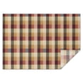 thumbnail image 1 of Brown Beige Green and Red Checkered Pattern Rectangle Tablecloth 60"x84",Waterproof Polyester Rectangle Table Cloth, Wipeable Spillproof Polyester Tablecloth for Dining, Camping, Indoor and Outdoor, 1 of 5