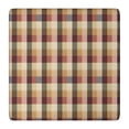 thumbnail image 1 of Brown Beige Green and Red Checkered Pattern Square Fitted Tablecloth with Elastic Edge,Square Table Cover,Washable Elastic Table Cover for Home Kitchen Party Decor 36"x36", 1 of 6