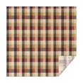 thumbnail image 1 of Brown Beige Green and Red Checkered Pattern Square Tablecloth,Waterproof Square Table Cover,Wipeable Spillproof Washable Table Cover for Home Kitchen Party Decor 42"X42"(107x107cm), 1 of 6