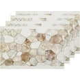 thumbnail image 1 of Brown Beige Marble Placemats, Abstract Creative Beautiful Artwork Table Mat Linen Burlap Washable Double-Deck Heat Insulation for Dining Table Kitchen Table Set of 4 (12 x 18 inch), 1 of 6