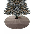 thumbnail image 1 of Brown Beige Ombre Christmas Tree Skirt 48 Inches Large Christmas Skirt Tree, Farmhouse Retro Rustic Wood Stripes Tree Skirt Christmas Decorations for Fireplace Party Holidays Indoor Outdoor, 1 of 7