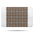 thumbnail image 1 of Brown Beige Plaid Checkered Pattern Bathroom Rugs Mat,Non Slip Microfiber Bathroom Rug,Rubber Backing,Soft Bathroom Mats for Bathroom Floor,Tub and Shower,17x27in(43x68cm), 1 of 5