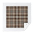 thumbnail image 1 of Brown Beige Plaid Checkered Pattern Square Tablecloth,Waterproof Square Table Cover,Wipeable Spillproof Washable Table Cover for Home Kitchen Party Decor 52"x52"(132x132cm), 1 of 6