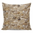 thumbnail image 1 of Brown Beige Stones Pillow Covers 16x16 Inch Decorative Throw Pillow Cover, Farmhouse Stones Modern Art Sofa Pillowcases Accent Cushion Case Home Decor Bedroom Living Room, 1 of 6